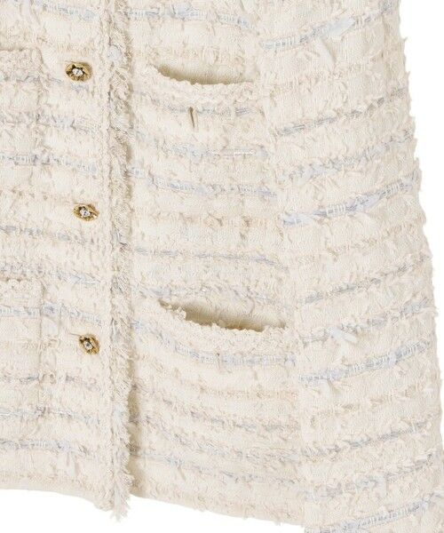 ANAYI / アナイ ノーカラージャケット | 【セットアップ対応商品】ペールトーンツイード4ポケット ジャケット | 詳細10