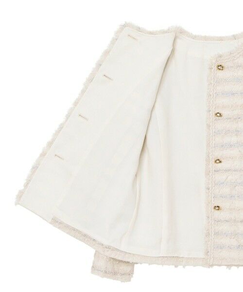 ANAYI / アナイ ノーカラージャケット | 【セットアップ対応商品】ペールトーンツイード4ポケット ジャケット | 詳細12