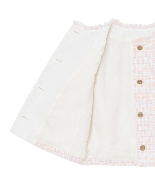 ANAYI / アナイ その他アウター | サーモンピンクツイード半袖 ジャケット | 詳細14