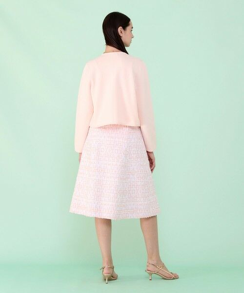 ANAYI / アナイ ミニ・ひざ丈スカート | サーモンピンクツイード前釦 スカート | 詳細2