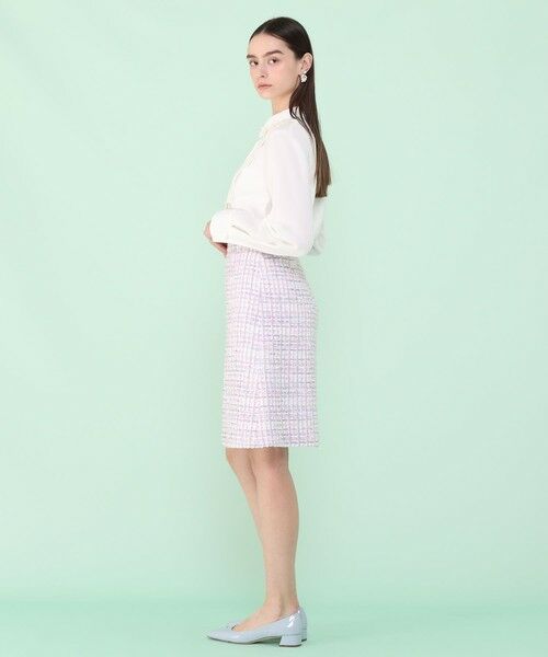 ANAYI / アナイ ミニ・ひざ丈スカート | 【セットアップ対応商品】パステルツイード台形スカート | 詳細2