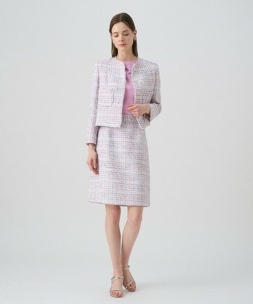 ANAYI / アナイ ミニ・ひざ丈スカート | 【セットアップ対応商品】パステルツイード台形スカート | 詳細4