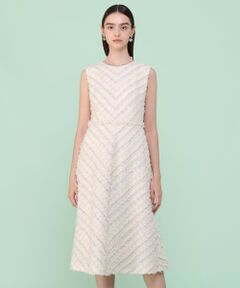 ANAYI / アナイ ロング・マキシ丈ワンピース | 【セットアップ対応商品】ペールトーンツイードバイヤス ワンピース