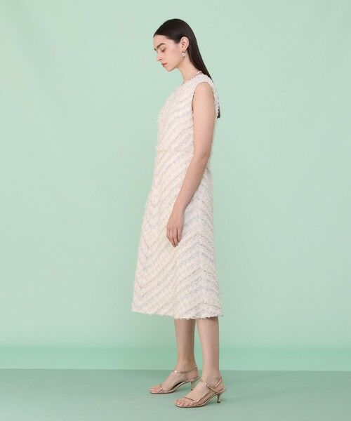 ANAYI / アナイ ロング・マキシ丈ワンピース | 【セットアップ対応商品】ペールトーンツイードバイヤス ワンピース | 詳細2