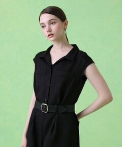 新品タグ付き✨ANAYI アナイ　ベルト　スエード　ブラック　レザー　ブラック ステッチワイドベルト|ANAYI OFFICIAL ONLINE STORE｜アナイ