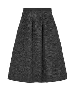 ANAYI / アナイ ロング・マキシ丈スカート | ドットジャガードヨークギャザーフレアスカート