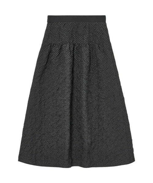 ANAYI / アナイ ロング・マキシ丈スカート | ドットジャガードヨークギャザーフレアスカート | 詳細1