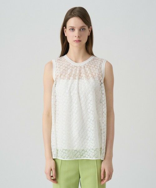ANAYI / アナイ シャツ・ブラウス | フラワー刺繍ノースリーブ ブラウス | 詳細1