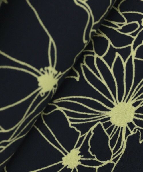 セール】 ドローイングフラワープリントタイブラウス （シャツ