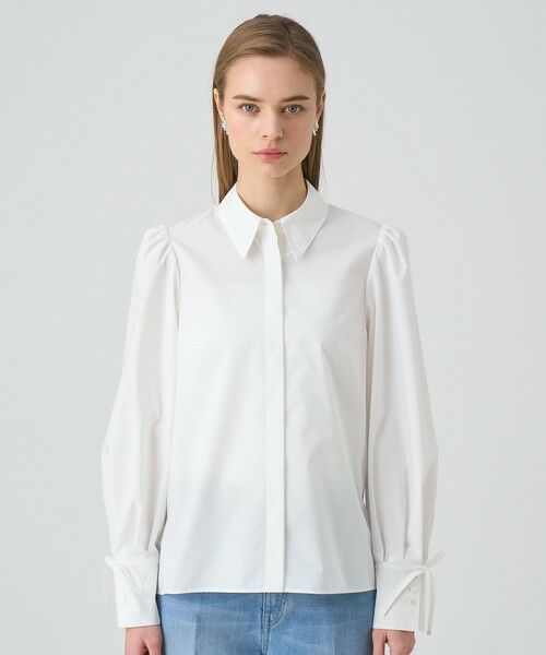 ANAYI / アナイ シャツ・ブラウス | コットンブロードリボンカフス ブラウス | 詳細1