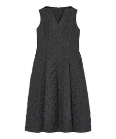 ANAYI / アナイ ロング・マキシ丈ワンピース | ドットジャガードデコルテスリットワンピース