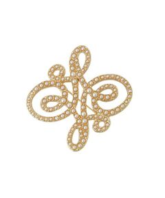 ANAYI / アナイ ブローチ・コサージュ | ロゴモチーフパールブローチ