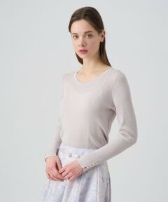 ANAYI / アナイ ニット・セーター | LUREX リブ プルオーバー