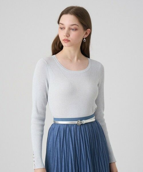 ANAYI / アナイ ニット・セーター | LUREX リブ プルオーバー | 詳細12