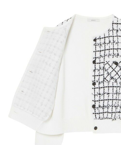 ANAYI / アナイ カーディガン・ボレロ | チュールツイードニットコンビ カーディガン | 詳細13