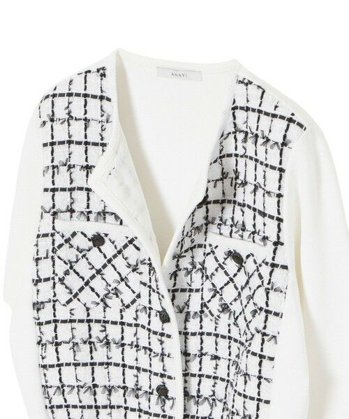 ANAYI / アナイ カーディガン・ボレロ | チュールツイードニットコンビ カーディガン | 詳細9