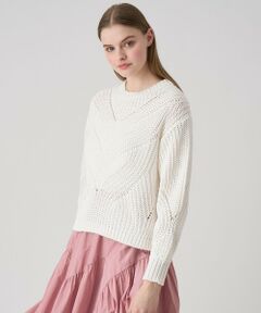 ANAYI / アナイ ニット・セーター | コットンテープ畦 プルオーバー