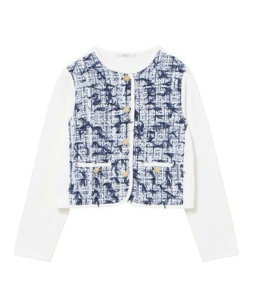 ANAYI / アナイ カーディガン・ボレロ | ネイビーリボンツイード カーディガン | 詳細13