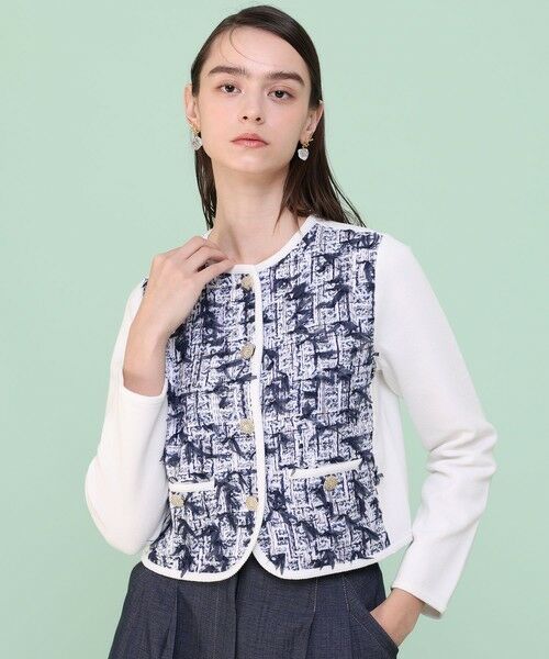 ANAYI / アナイ カーディガン・ボレロ | ネイビーリボンツイード カーディガン | 詳細4