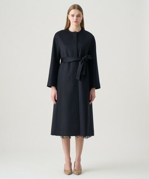 ANAYI / アナイ その他アウター | カシミヤベルト付きクルーコート | 詳細1