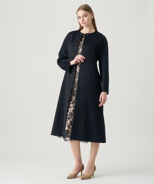 ANAYI / アナイ その他アウター | カシミヤベルト付きクルーコート | 詳細4