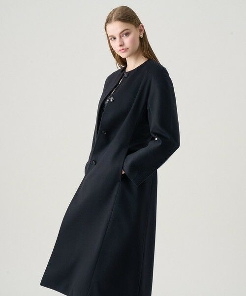 ANAYI / アナイ その他アウター | カシミヤベルト付きクルーコート | 詳細5
