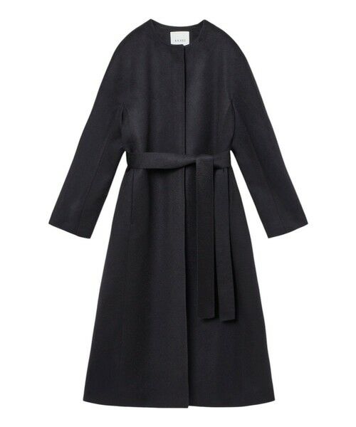 ANAYI / アナイ その他アウター | カシミヤベルト付きクルーコート | 詳細6
