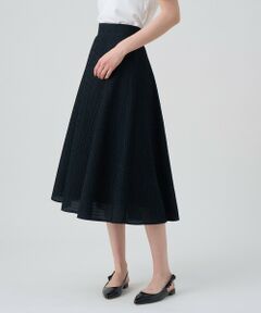 ANAYI / アナイ ミニ・ひざ丈スカート | フクレジャガードフレア スカート