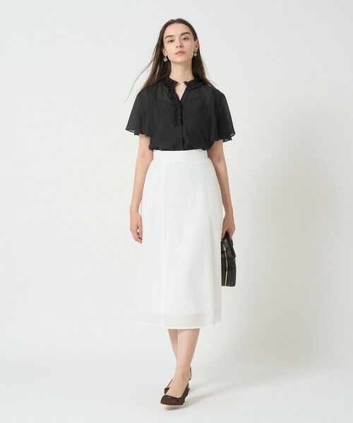 ANAYI / アナイ ミニ・ひざ丈スカート | フクレジャガードフレア スカート | 詳細2