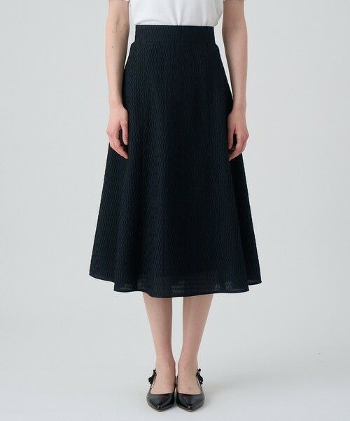 ANAYI / アナイ ミニ・ひざ丈スカート | フクレジャガードフレア スカート | 詳細7