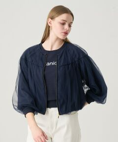ANAYI / アナイ ブルゾン | チュールヨークギャザーブルゾン
