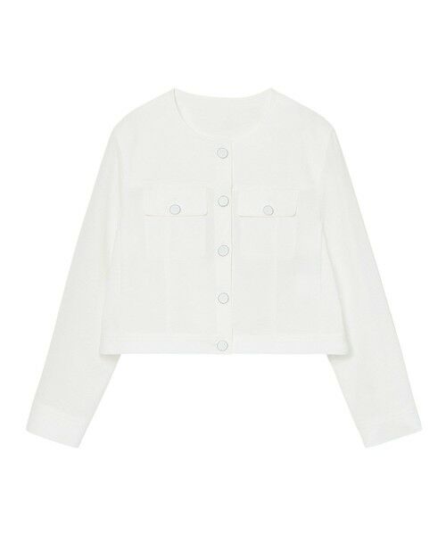 ANAYI / アナイ その他アウター | サッカーストレッチクロップドブルゾン | 詳細8