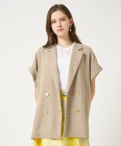 Max Mara リネン　テーラードジャケット　大きいサイズ　L Max Mara リネンテーラードジャケット大きいサイズL
