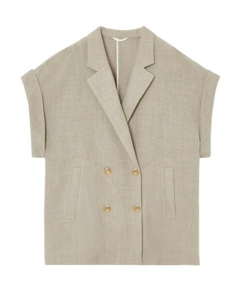 ANAYI / アナイ テーラードジャケット | 【セットアップ対応商品】カラミリネンライクフレンチスリーブ ジャケット | 詳細10