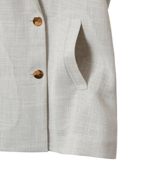 ANAYI / アナイ テーラードジャケット | 【セットアップ対応商品】カラミリネンライクフレンチスリーブ ジャケット | 詳細27