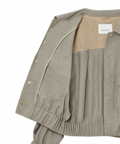 ANAYI / アナイ ブルゾン | 麻調スラブドビーステンブルゾン | 詳細12