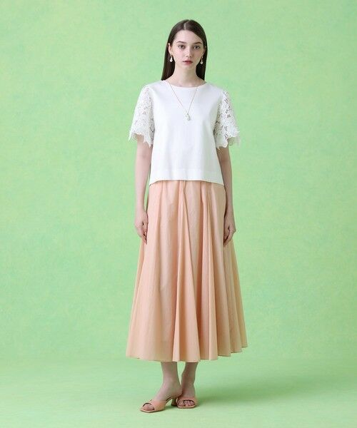 ANAYI 花柄フレアスカート タフタ素材 ANAYI｜シャイニータフタギャザーフレア スカート | Rakuten