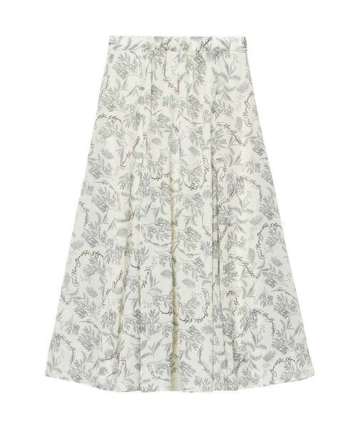 ANAYI モノトーン リーフプリント フレアスカート 36 ANAYI モノトーン リーフプリント フレアスカート 36 - メルカリ