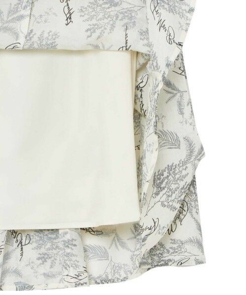 ANAYI / アナイ ミニ・ひざ丈スカート | 【セットアップ対応商品】リーフカリグラフィープリントマチフレア スカート | 詳細15