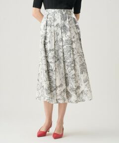 ANAYI / アナイ ロング・マキシ丈スカート | フラワートワルドジュイプリントタック スカート