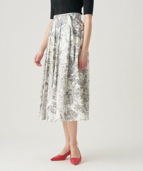 ANAYI / アナイ ロング・マキシ丈スカート | フラワートワルドジュイプリントタック スカート | 詳細16