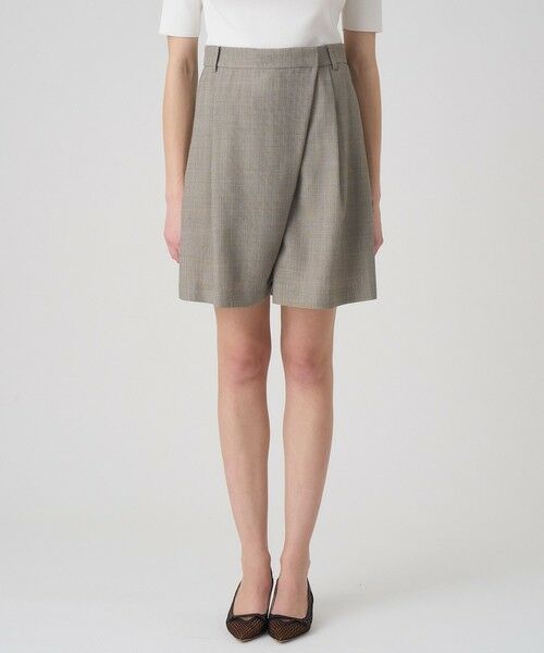 ANAYI / アナイ ショート・ハーフ・半端丈パンツ | 【セットアップ対応商品】麻調スラブドビーショートパンツ | 詳細1
