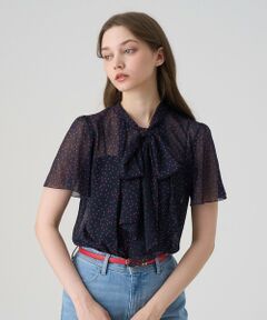 ブランチ様　未使用 ANAYI アナイ タイ付き ブラウス ネイビー ブランチ様 未使用 ANAYI アナイ タイ付き ブラウス ネイビー