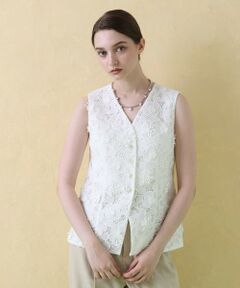 ANAYI / アナイ シャツ・ブラウス | 3Dレース刺繍ジレ ブラウス