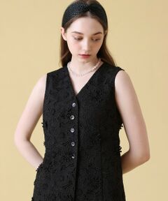 ANAYI / アナイ シャツ・ブラウス | 3Dレース刺繍ジレ ブラウス