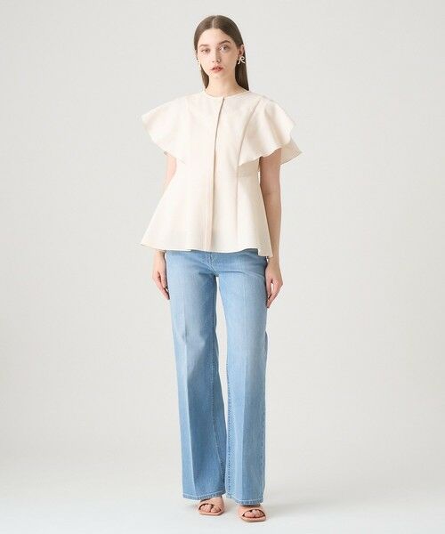 ANAYI / アナイ シャツ・ブラウス | 【セットアップ対応商品】サッカーストレッチペタルスリーブ ブラウス | 詳細2