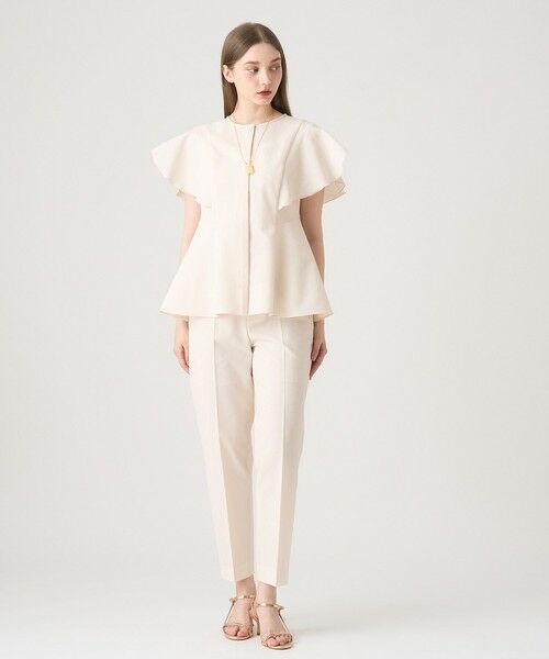 ANAYI / アナイ シャツ・ブラウス | 【セットアップ対応商品】サッカーストレッチペタルスリーブ ブラウス | 詳細4