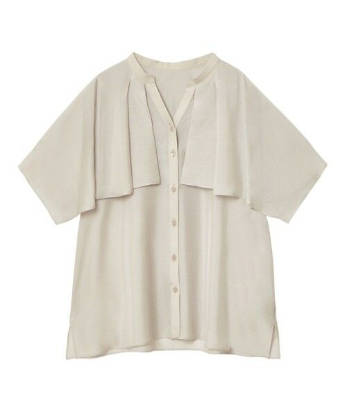 ANAYI / アナイ シャツ・ブラウス | スパンローンケープラッフルブラウス | 詳細13