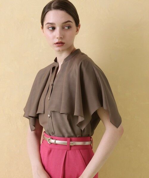 ANAYI / アナイ シャツ・ブラウス | スパンローンケープラッフルブラウス | 詳細17