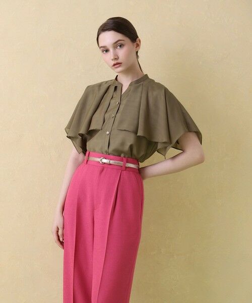 ANAYI / アナイ シャツ・ブラウス | スパンローンケープラッフルブラウス | 詳細19
